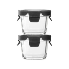 Consol Madrid Rectangular Glass Food Storage Container Set of 2