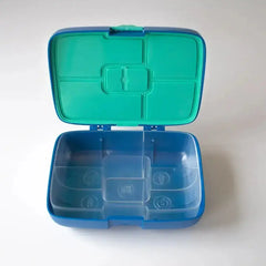 Crunchbox Classic 5 Compartment Lunchbox Blue Surfer