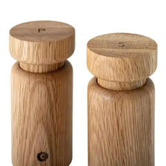CrushGrind Helsinki Oak Salt and Pepper Grinder Set
