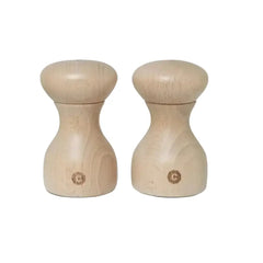 CrushGrind Lyon Natural Salt & Pepper Grinder Set
