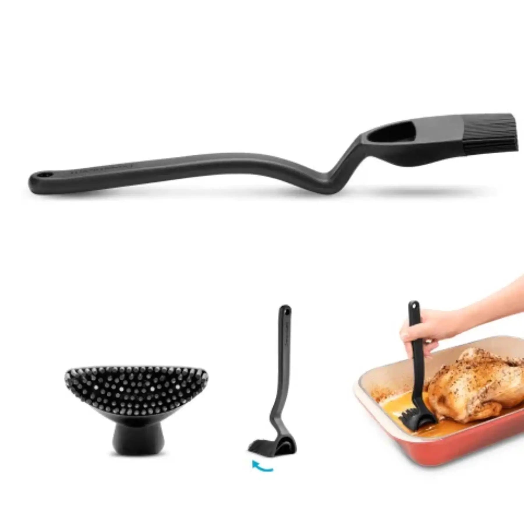 Dreamfarm BBQ Brizzle Basting Brush Black