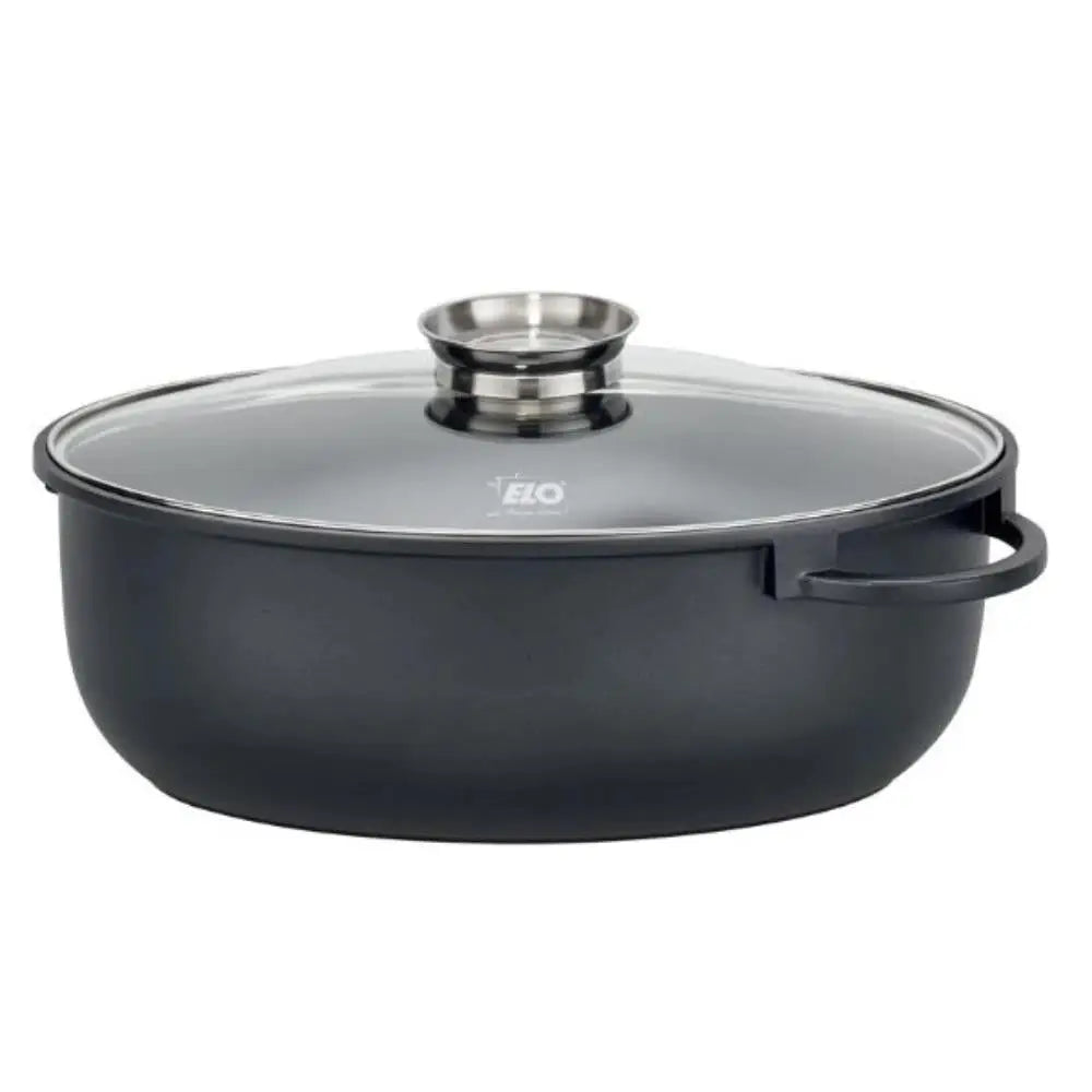 Elo Alucast Oval Roaster and Lid 38 x 25cm