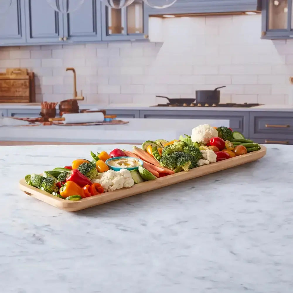 Farberware Bamboo Rectangular Serving Board 56cm