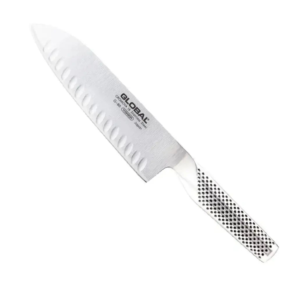 Global G Series Fluted Santoku Knife 18cm