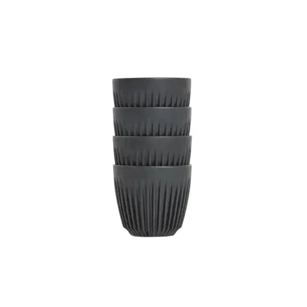 Huskee Coffee Cup Charcoal 175ml Set Of 4