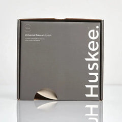 Huskee Natural Universal Saucers Set of 4