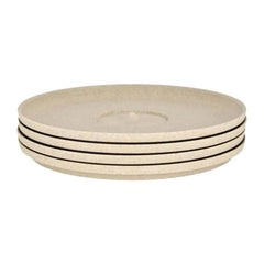 Huskee Natural Universal Saucers Set of 4