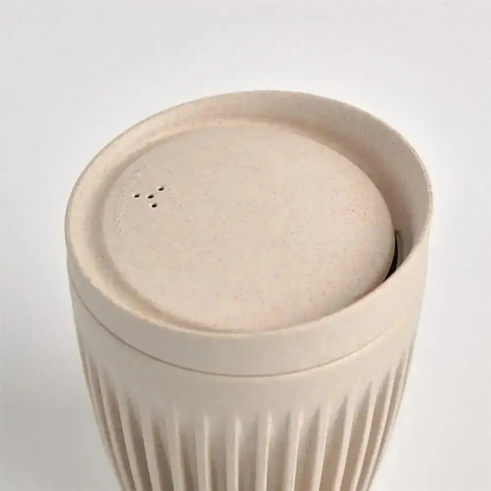 Huskee Travel Cup and Lid Natural 175ml