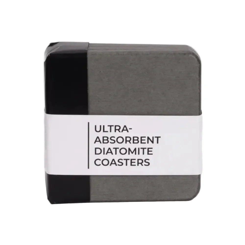 Hydro Hold Diatomite Coasters Dark Grey Set of 4