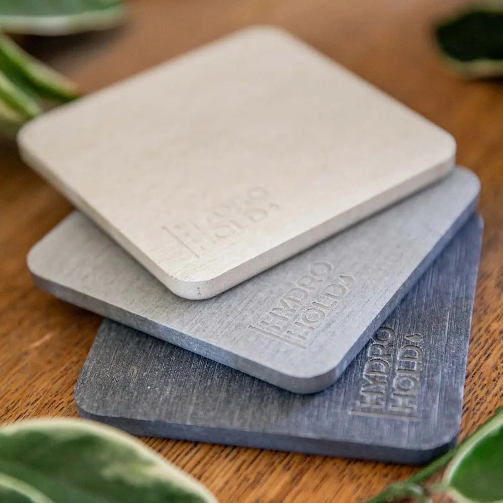 Hydro Hold Diatomite Light Grey Coasters Set of 4