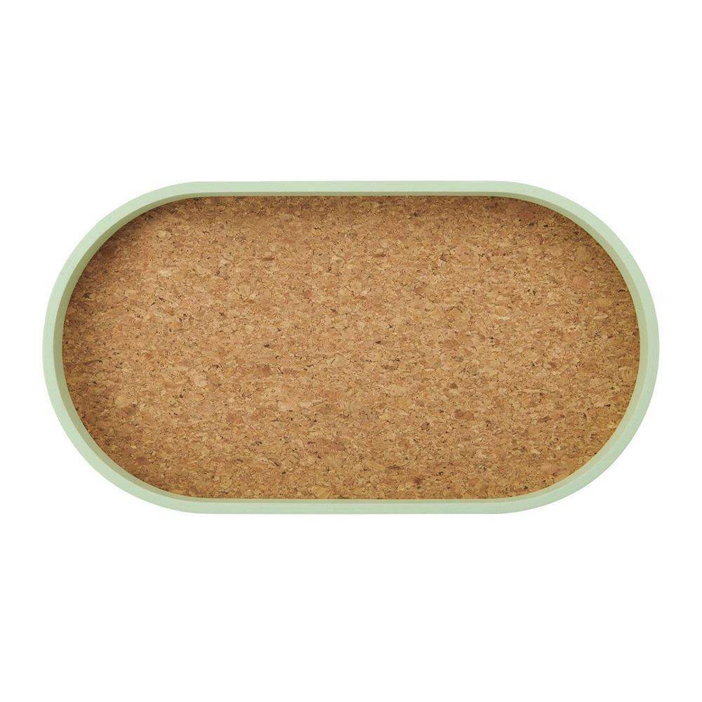 Idilica Serving Tray Wood and Cork 38x20cm