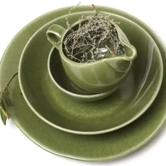 Jan Ashes & Olive Dinner Plates Green Set of 4