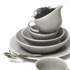 Jan Ashes & Olive Sugar Pot 300ml Stoneware Grey