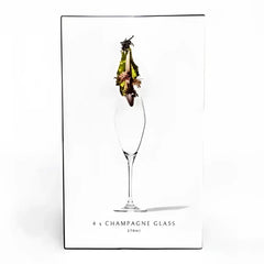 Jan Crystal Champagne Glasses Set of 4