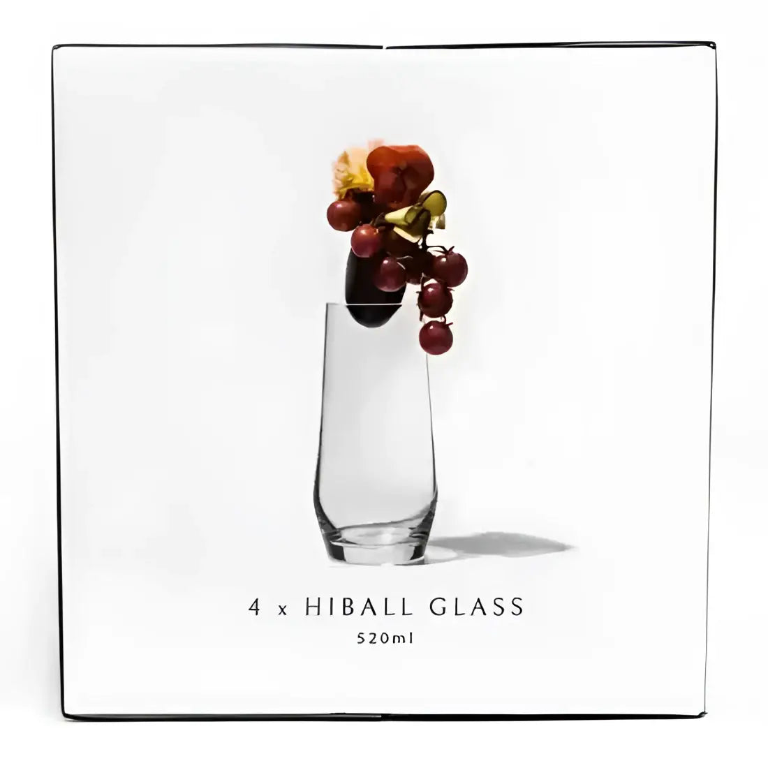 Jan Crystal Highball Glasses 520ml Set of 4