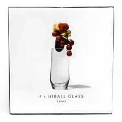 Jan Crystal Highball Glasses 520ml Set of 4