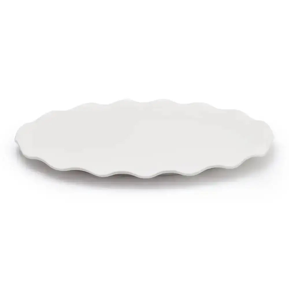 Jan Maison Blanche Fine China Baroque Oval Platter 41cm