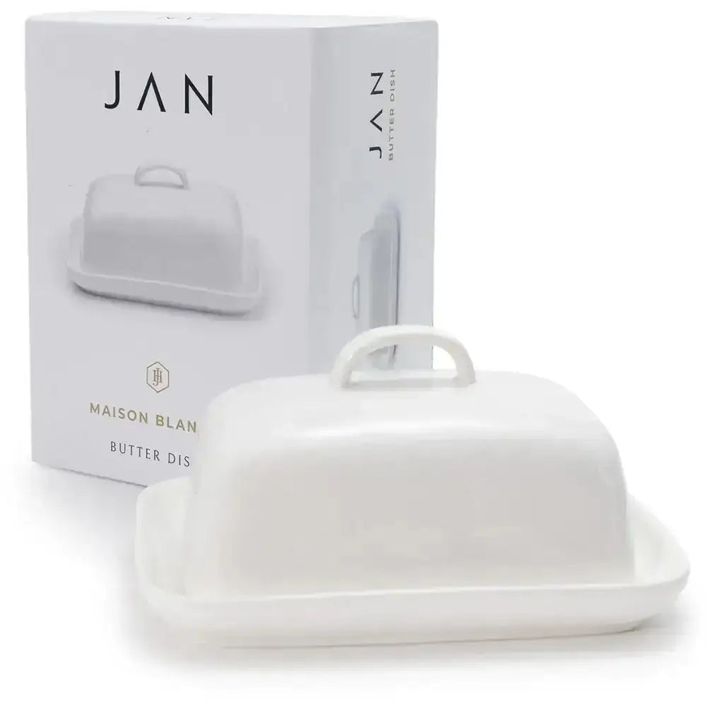 Jan Maison Blanche Fine China Butter Dish