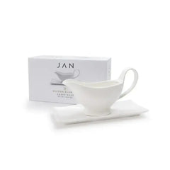 Jan Maison Blanche Fine China Gravy Boat and Saucer