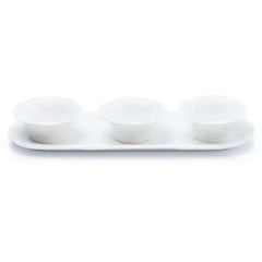 Jan Maison Blanche Fine China Plate with 3 Bowls