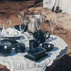 Jan Noir et Noir Butter Dish 500g