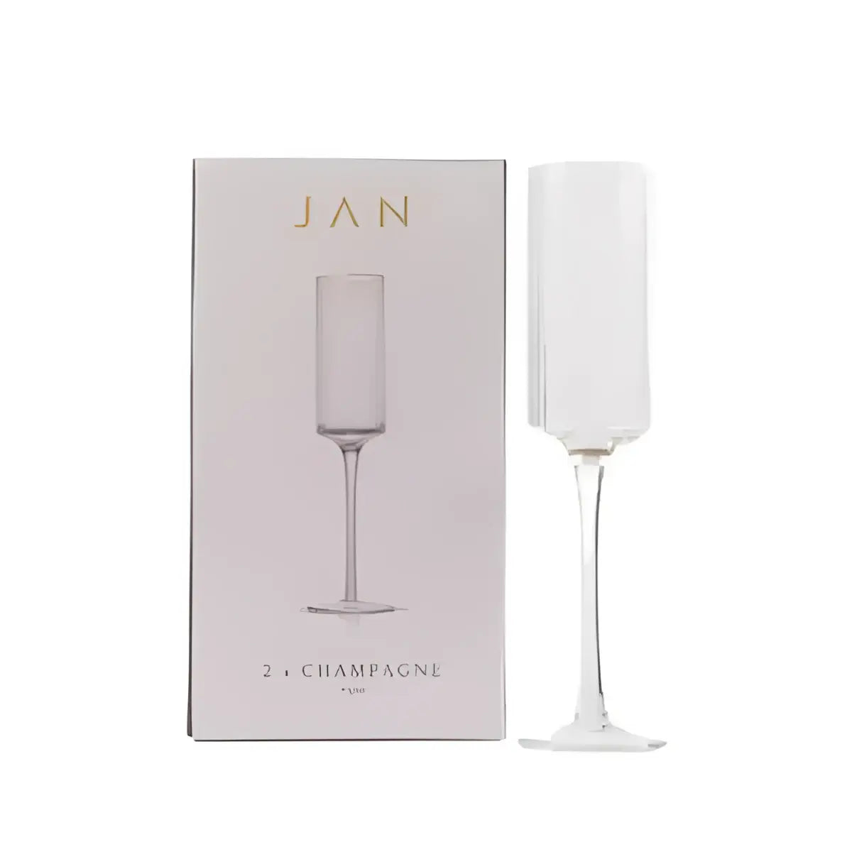 Jan Opulent Champagne Crystal Glasses Set of 2