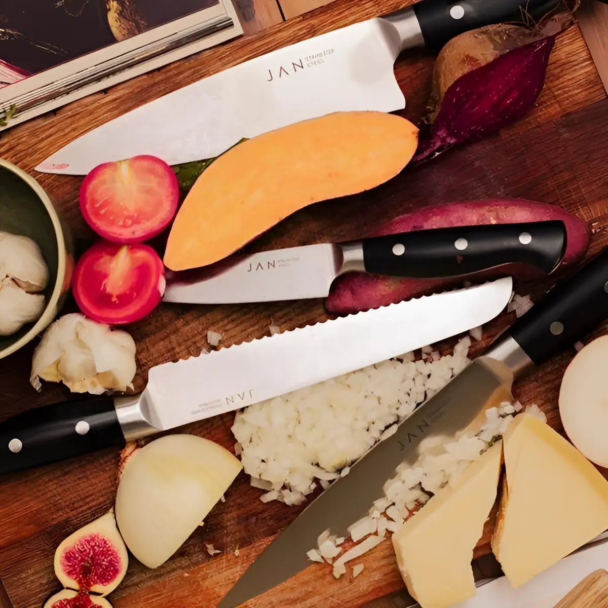 Jan Steak Knives In Magnetic Box Set of 6