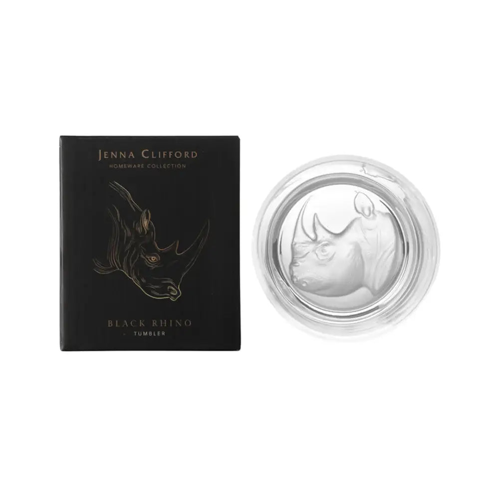 Jenna Clifford Frosted Whiskey Glass Rhino 350ml