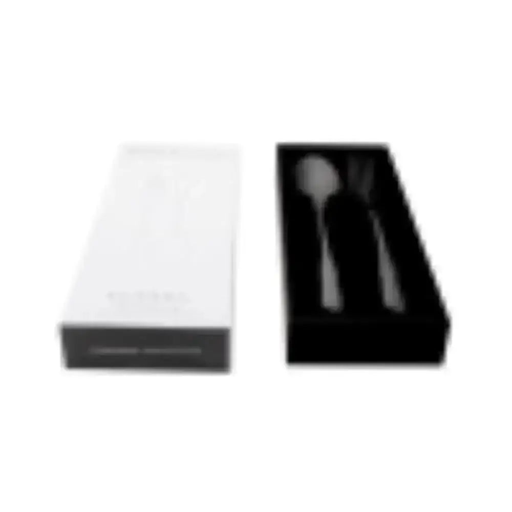 Jenna Clifford Modera Satin Black Salad Server Set 2 Piece