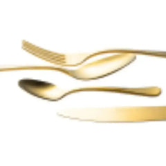 Jenna Clifford Modera Satin Gold Cutlery Set 16 Piece
